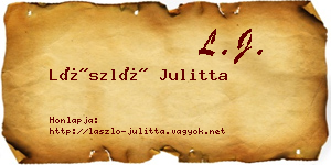 László Julitta névjegykártya